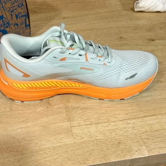 Brooks Women's Athletic Shoes - Light Gray and Orange - Picture 3 of 8